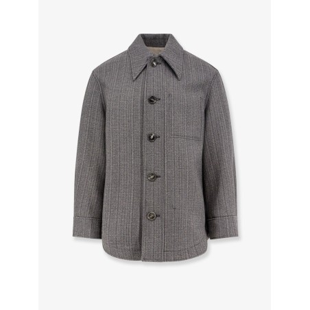 Wool blend overshirt