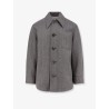 Wool blend overshirt