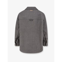 Wool blend overshirt