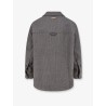Wool blend overshirt