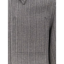 Wool blend overshirt