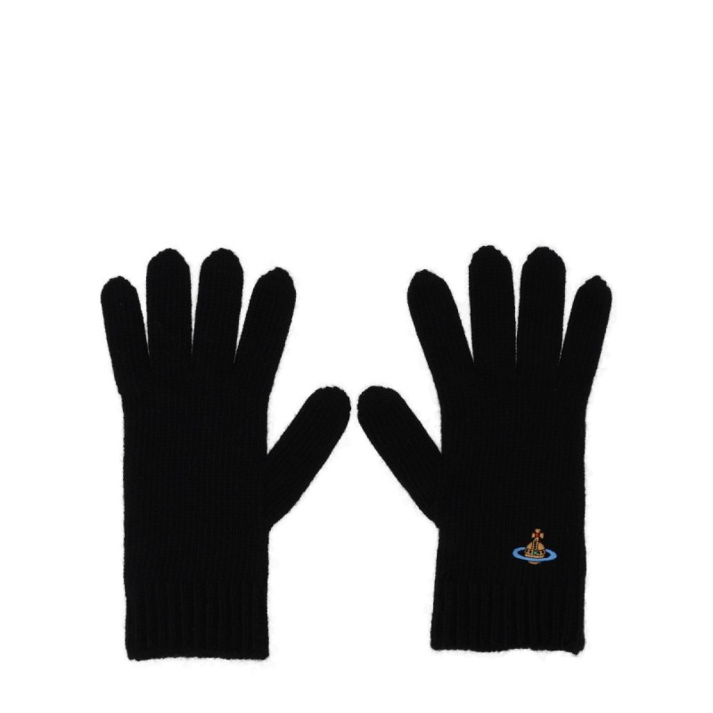 GLOVES WITH ORB EMBROIDERY