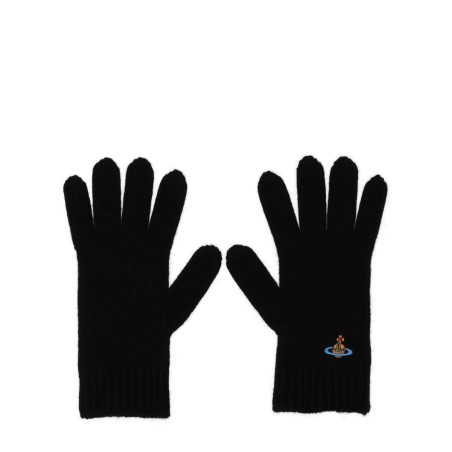 GLOVES WITH ORB EMBROIDERY