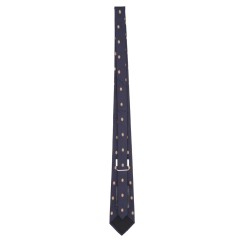 WIDE TIE WITH MEDALLION PATTERN