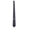 WIDE TIE WITH MEDALLION PATTERN