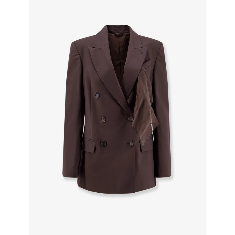 Tropical luxury wool blazer with Monili