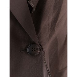Tropical luxury wool blazer with Monili