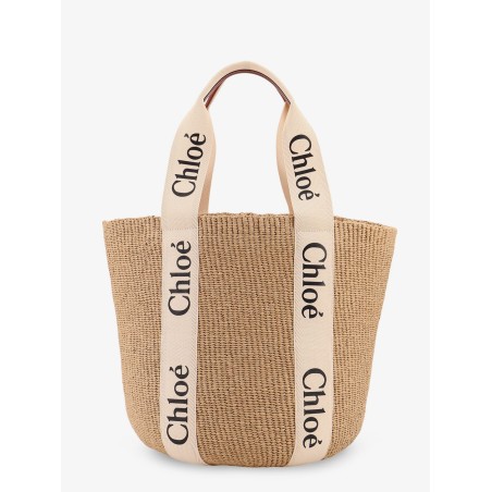 Woody rafia shoulder bag