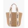 Woody rafia shoulder bag
