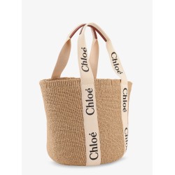 Woody rafia shoulder bag