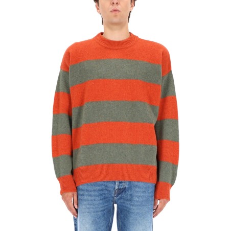 STRIPED WOOL PULLOVER