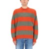 STRIPED WOOL PULLOVER