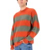 STRIPED WOOL PULLOVER