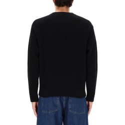 RIBBED KNIT WITH FOX PATCH