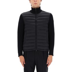 HYBRID JACKET WITH KNITTED SLEEVES