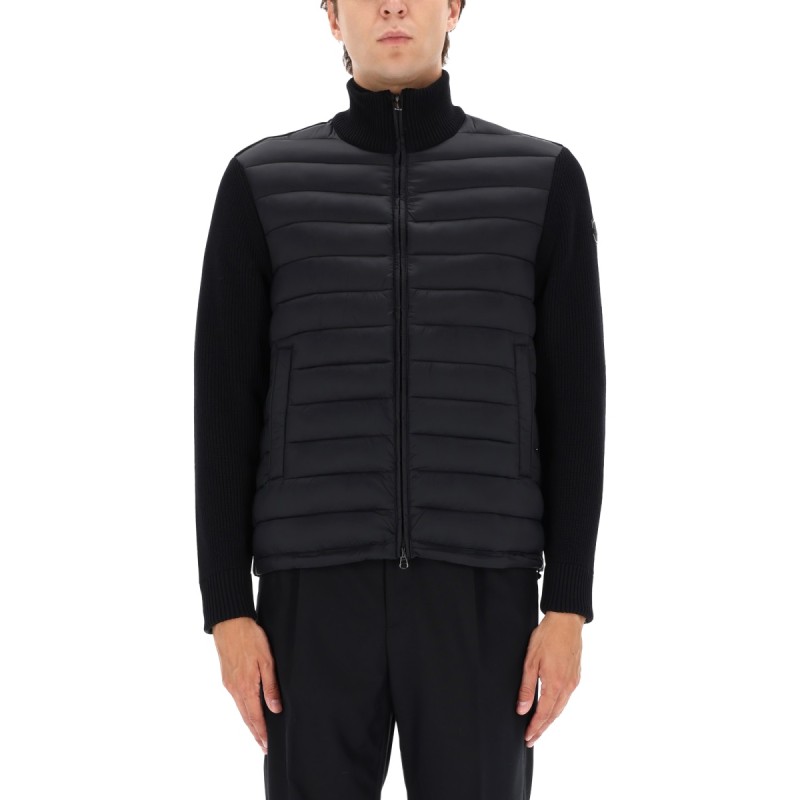 HYBRID JACKET WITH KNITTED SLEEVES