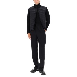 HYBRID JACKET WITH KNITTED SLEEVES