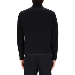 HYBRID JACKET WITH KNITTED SLEEVES