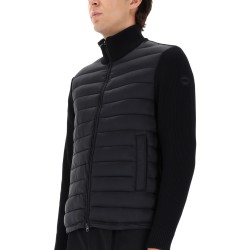 HYBRID JACKET WITH KNITTED SLEEVES