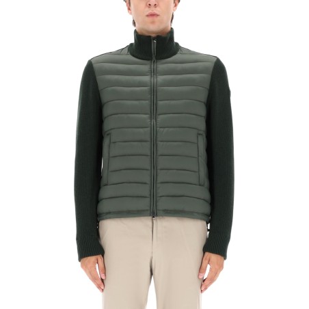 HYBRID JACKET WITH KNITTED SLEEVES