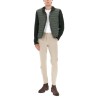 HYBRID JACKET WITH KNITTED SLEEVES