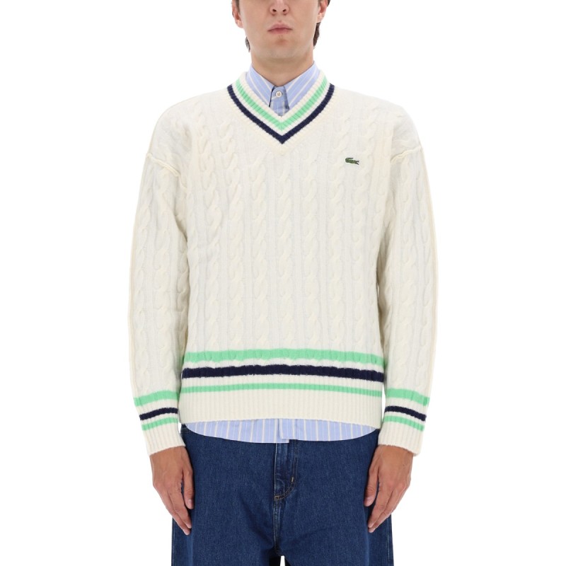 CABLE-KNIT SWEATER