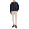 HOODED JACKET WITH KNITTED SLEEVES