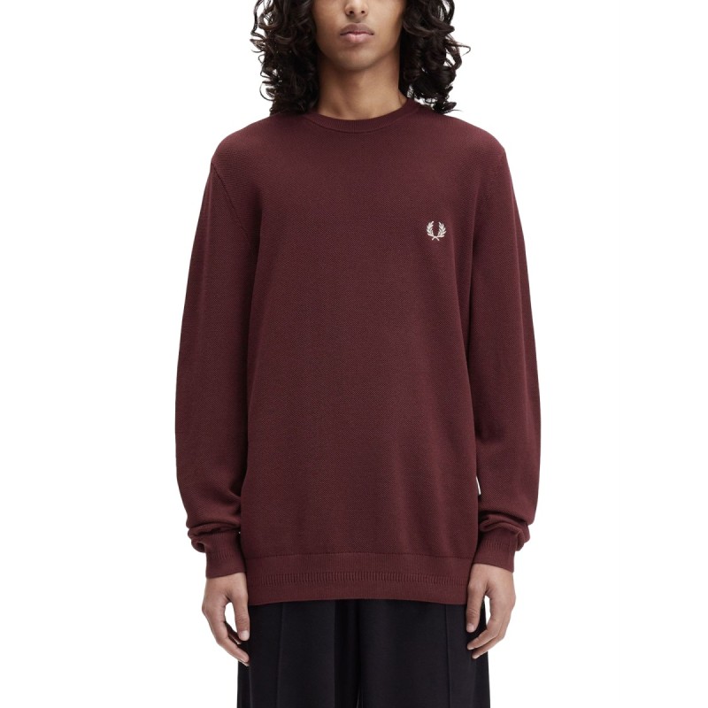 PIQUE SWEATER WITH LOGO