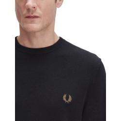 PIQUE SWEATER WITH LOGO