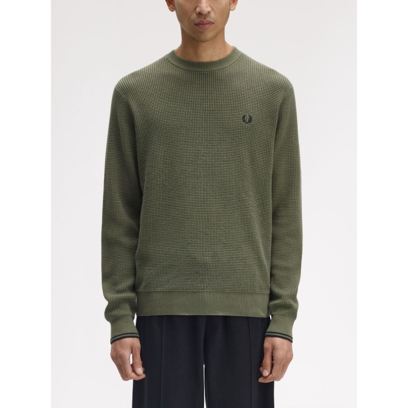 KNIT WITH EMBOSSED WORK