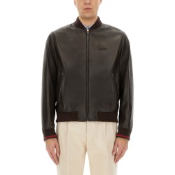 LEATHER BOMBER JACKET