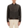 LEATHER BOMBER JACKET