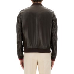 LEATHER BOMBER JACKET
