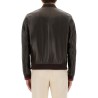 LEATHER BOMBER JACKET