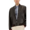 LEATHER BOMBER JACKET