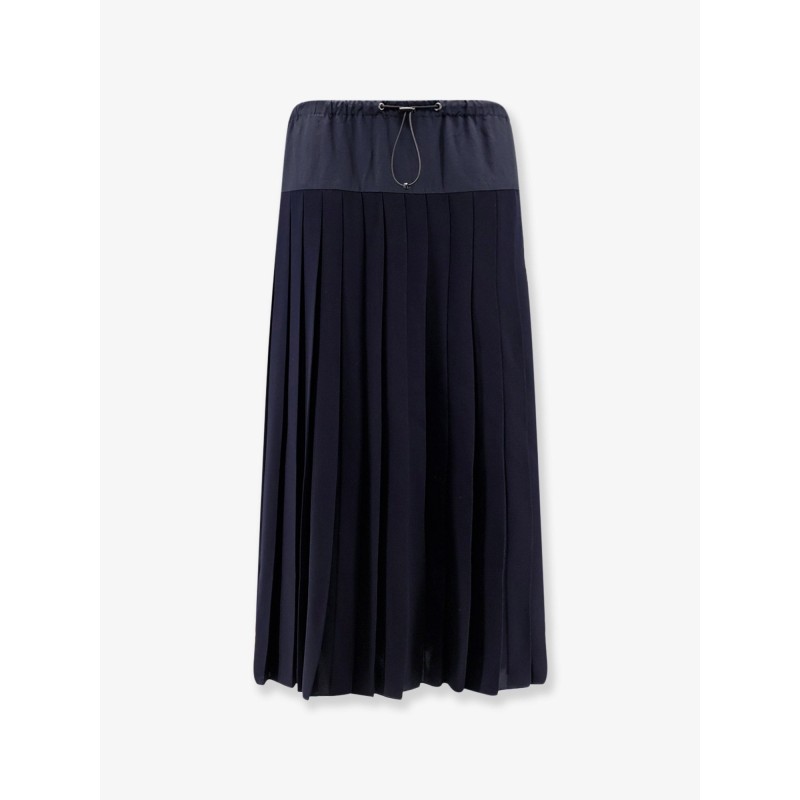 Midi pleated skirt