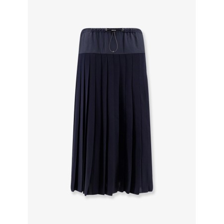Midi pleated skirt