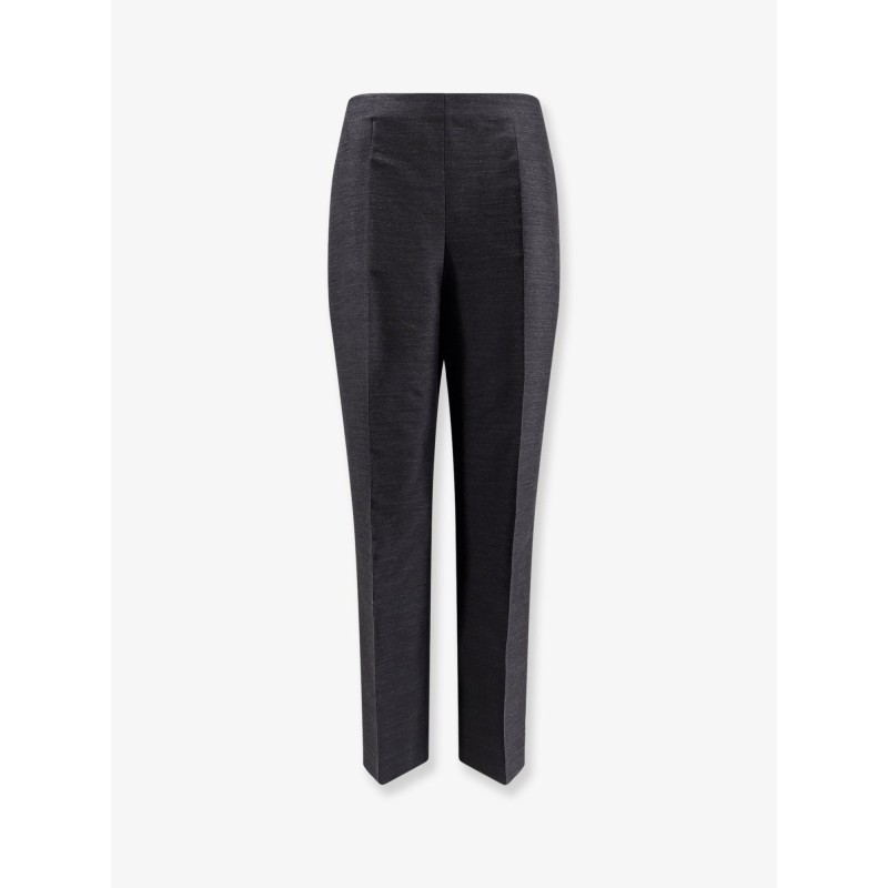 Virgin wool and silk trousers