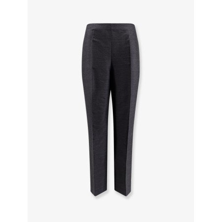 Virgin wool and silk trousers