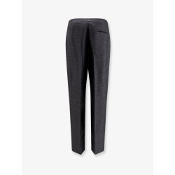 Virgin wool and silk trousers