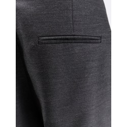 Virgin wool and silk trousers