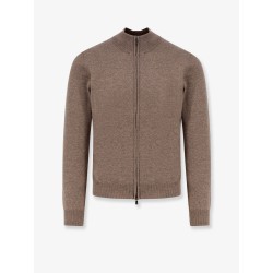 Virgin wool and cashmere cardigan