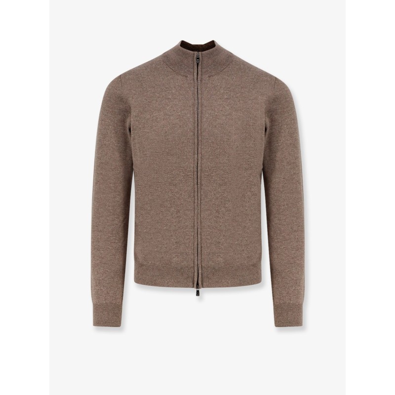 Virgin wool and cashmere cardigan