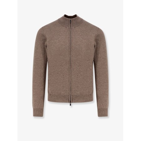 Virgin wool and cashmere cardigan
