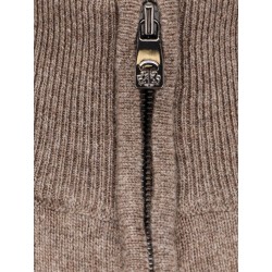 Virgin wool and cashmere cardigan