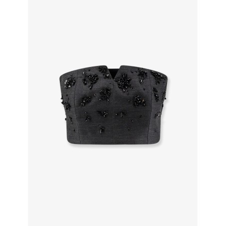 Virgin wool top with sequins