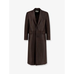 Unisex leather coat