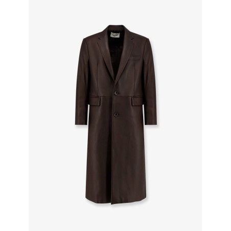 Unisex leather coat