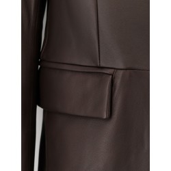 Unisex leather coat