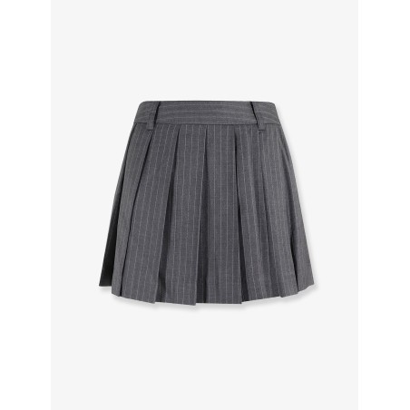 Pleated mini skirt